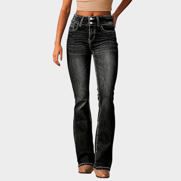 Aya™ | Aukšto juosmens platėjančios kelnės