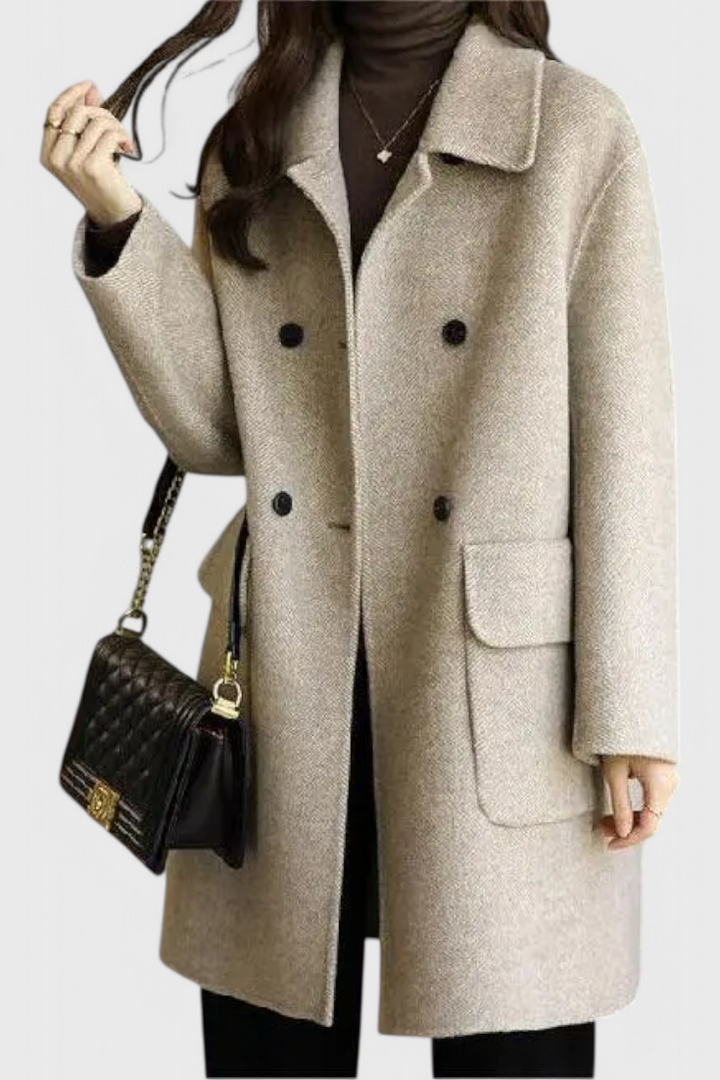 Kamīla | Casaco de lã clássico de dupla face