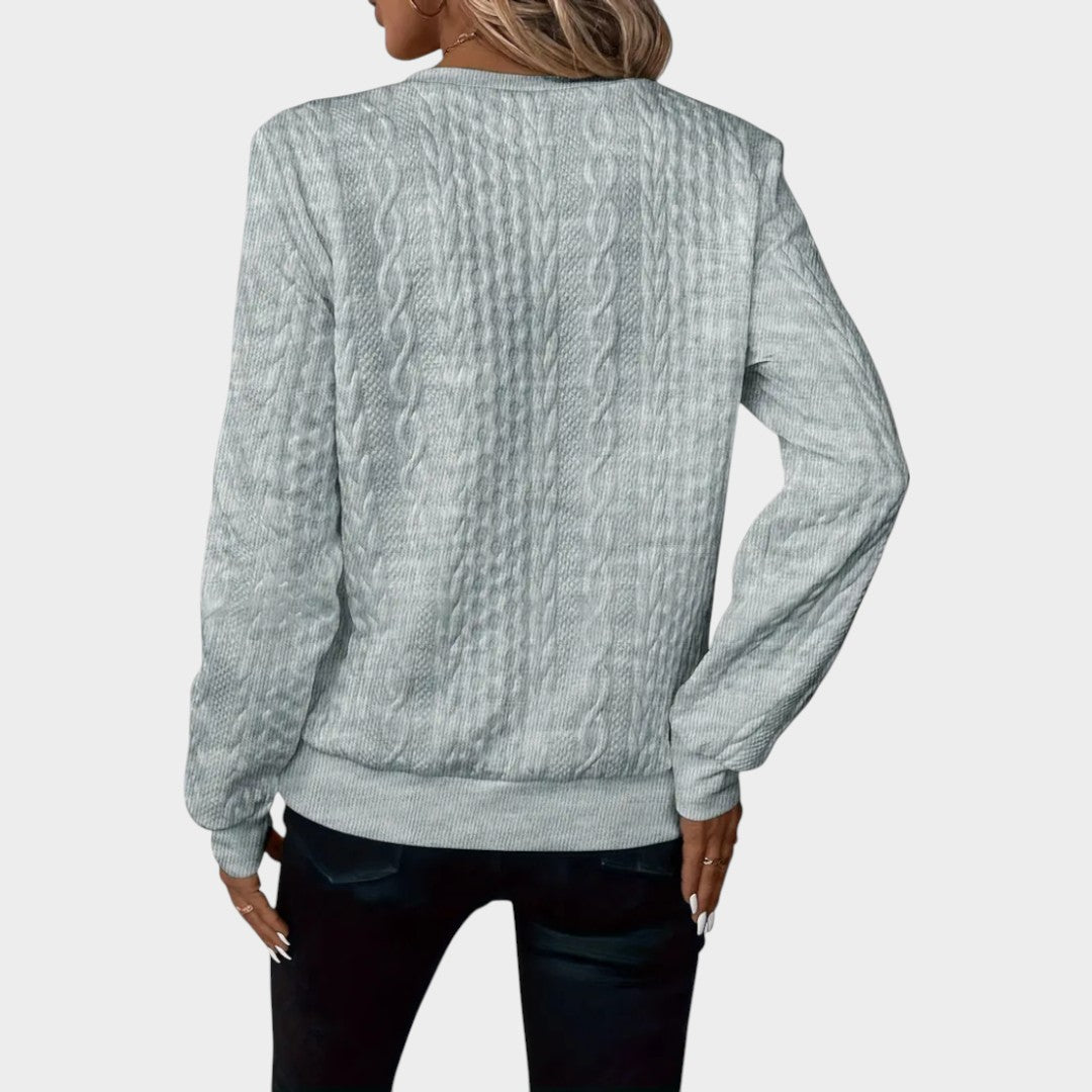 Zoey™ | Minkštas džemperis su užtrauktuku