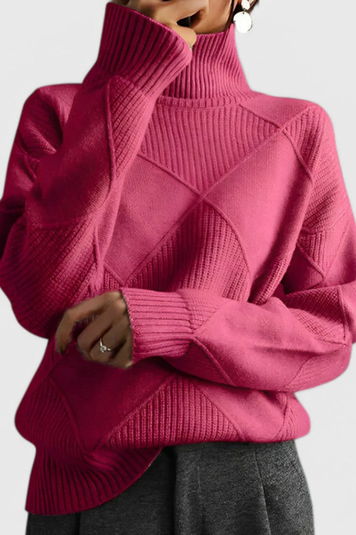 Jasmine | Kašmyro aukštos apykaklės džemperis