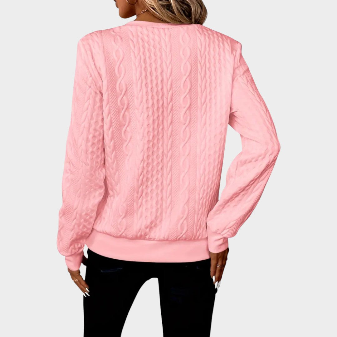 Zoey™ | Minkštas džemperis su užtrauktuku