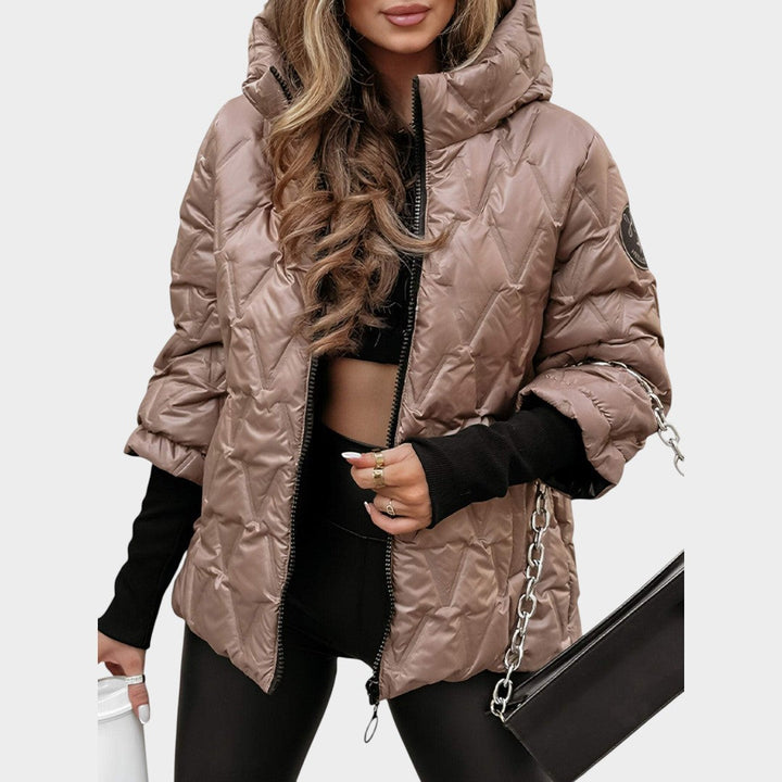 Christina™ | Casaco estilo patchwork com capuz