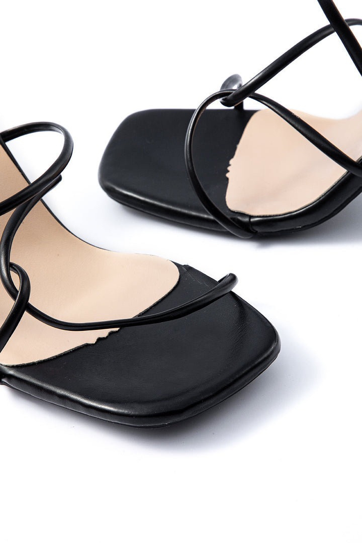 Aukšti Kulniukai Be Dirželio Ant Kulkšnies su Atviru Pirštu