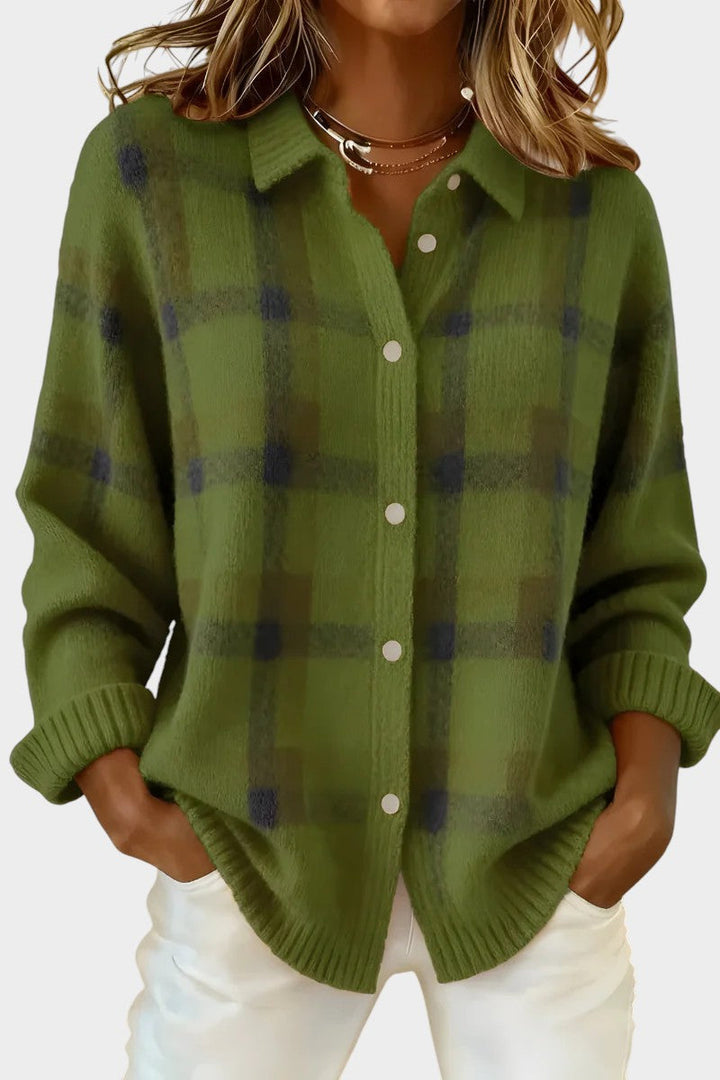 Mara | Minkštas, languotas megztinis