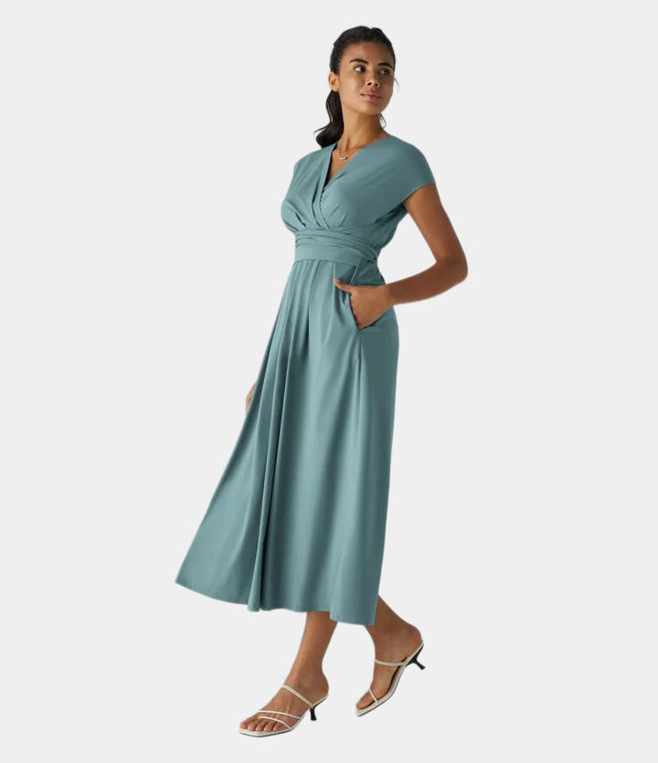 LYNN - Vestido Cruzado Elegante