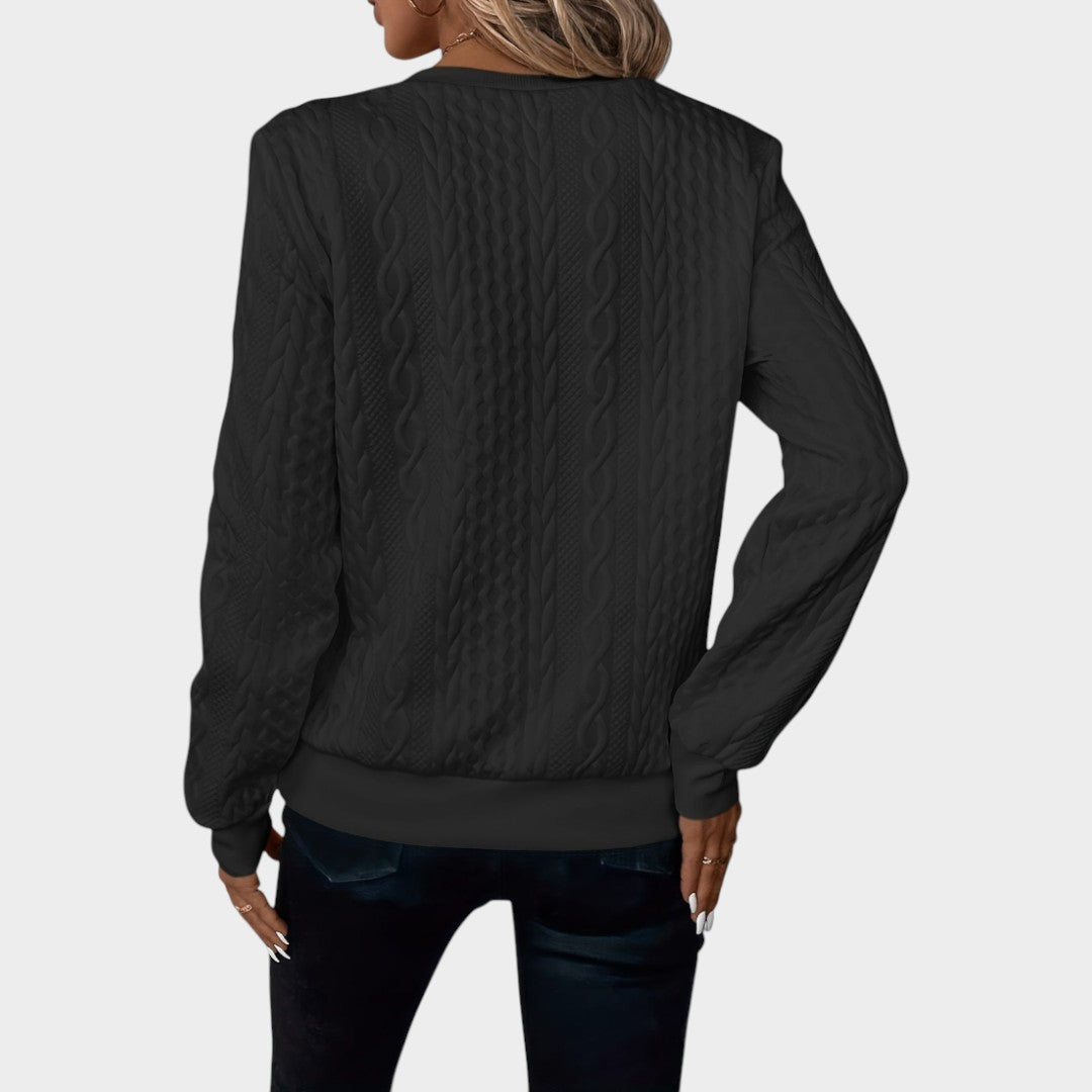 Zoey™ | Minkštas džemperis su užtrauktuku