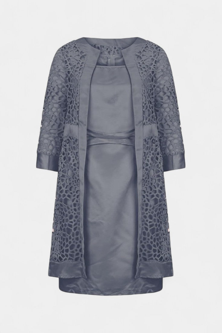 Conjunto de Vestido de Duas Peças Freya com Renda