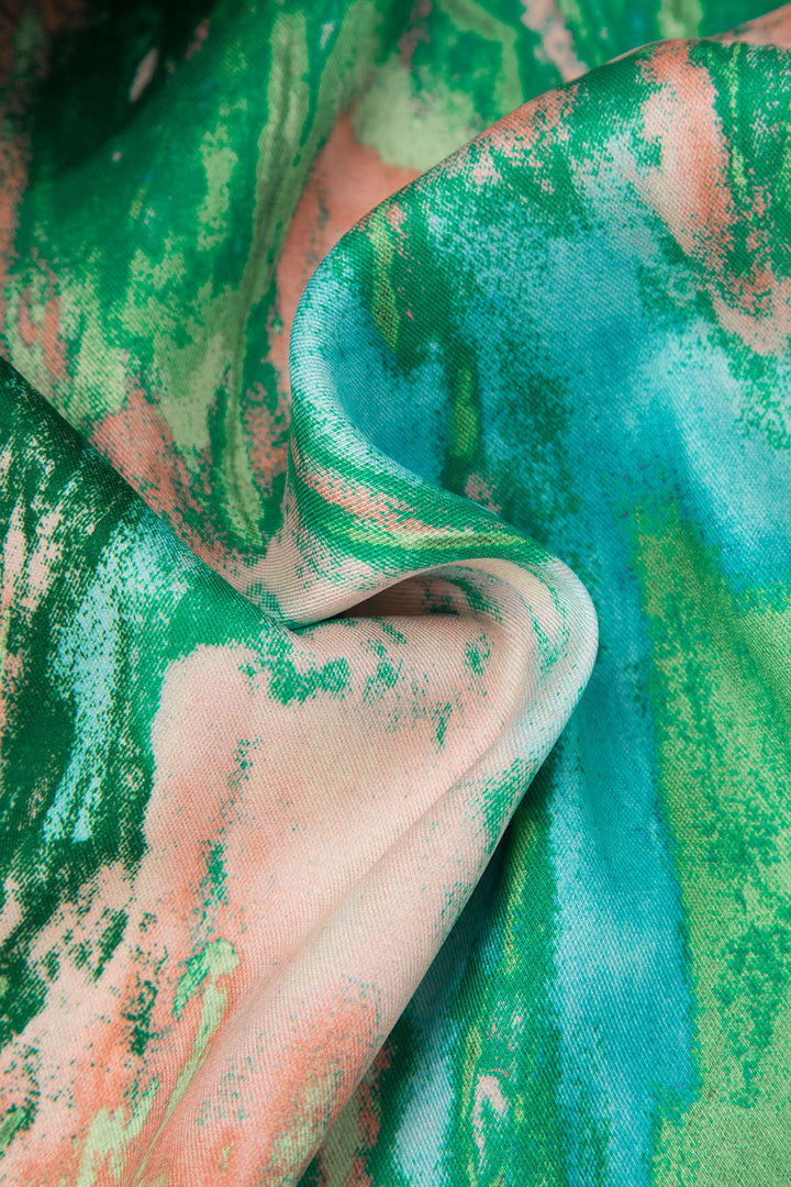 Inna Aukšto Liemens Tiesios Kelnės su Marmuro Raštu