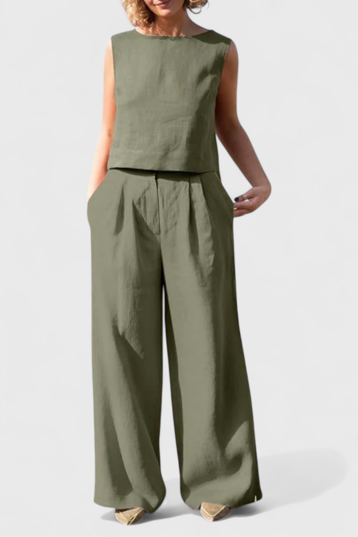 Yvanne Vintage Komplektas be Rankovių Vasarai