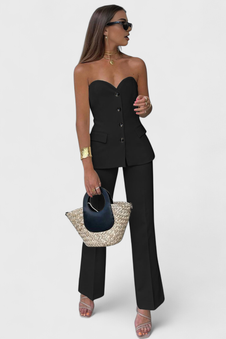 Paesha be rankovių ir plačių kojų komplektas