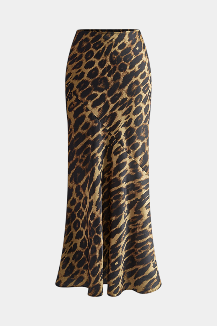 Elena Falda Maxi Slim arba Leopardo Raštas