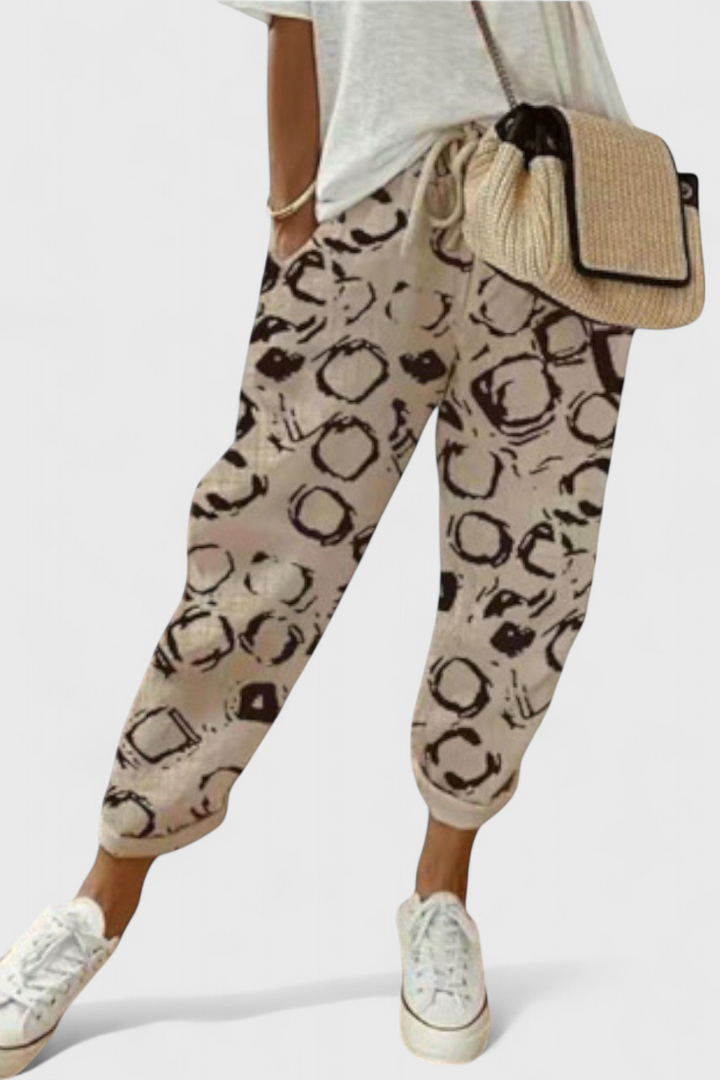 Alba Aukšto Juosmens Laisvi Kelnės