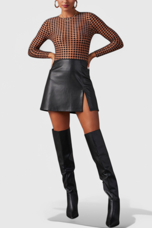 Bella Juodi Batai Iki Kelio su Platu Kulnu