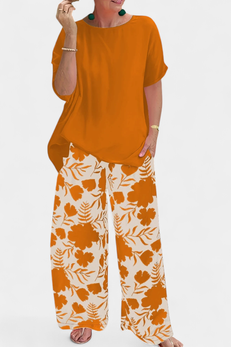 Aivy Dviejų Dalių Gėlių Komplektas su Atsipalaidavusiu Akyse