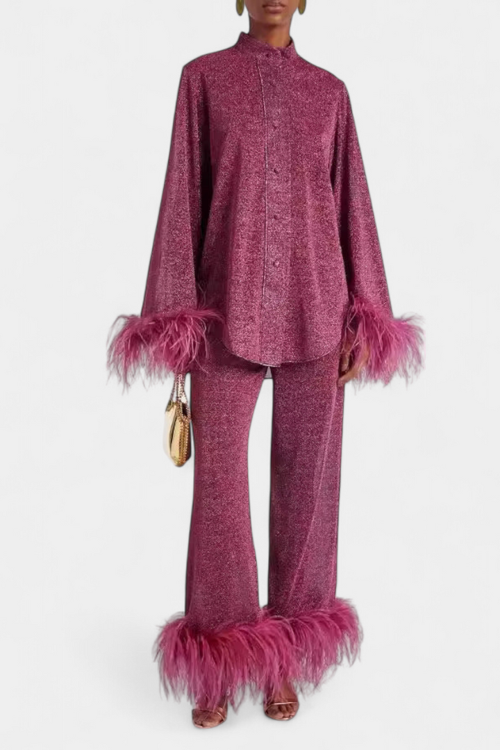 Polina Dviejų Dalių Komplektas su Paukščių Fėja Kaklarotu