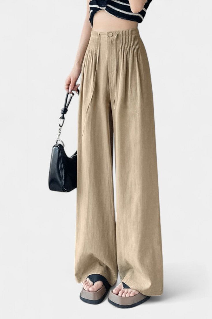 Ilyana Aukštos Juosmens ir Plačios Kojo Kelnės