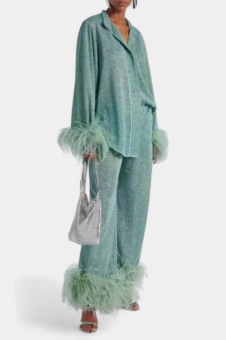 Polina Dviejų Dalių Komplektas su Paukščių Fėja Kaklarotu