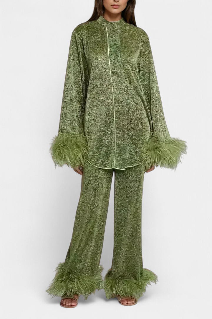 Polina Dviejų Dalių Komplektas su Paukščių Fėja Kaklarotu