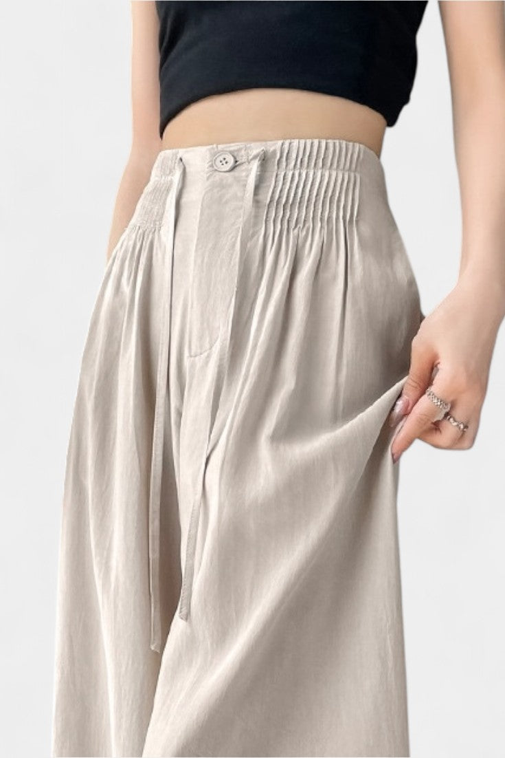 Ilyana Aukštos Juosmens ir Plačios Kojo Kelnės