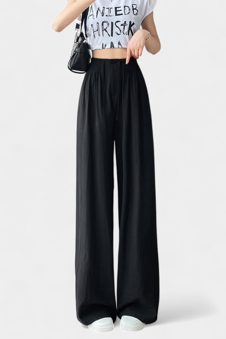 Ilyana Aukštos Juosmens ir Plačios Kojo Kelnės