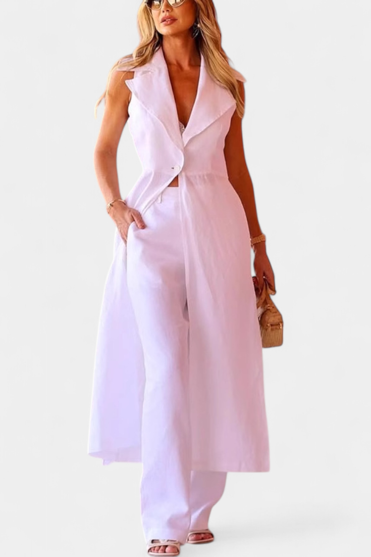 Eider Komplektas su Ilga Liemene ir Tiesiomis Kelnėmis