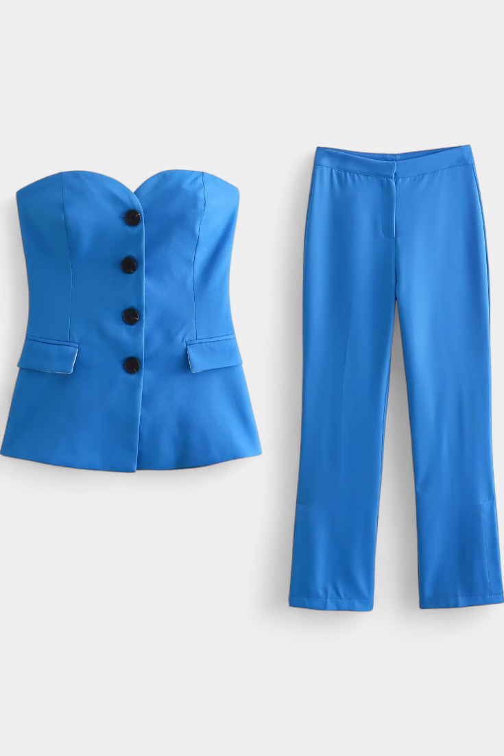 Paesha be rankovių ir plačių kojų komplektas