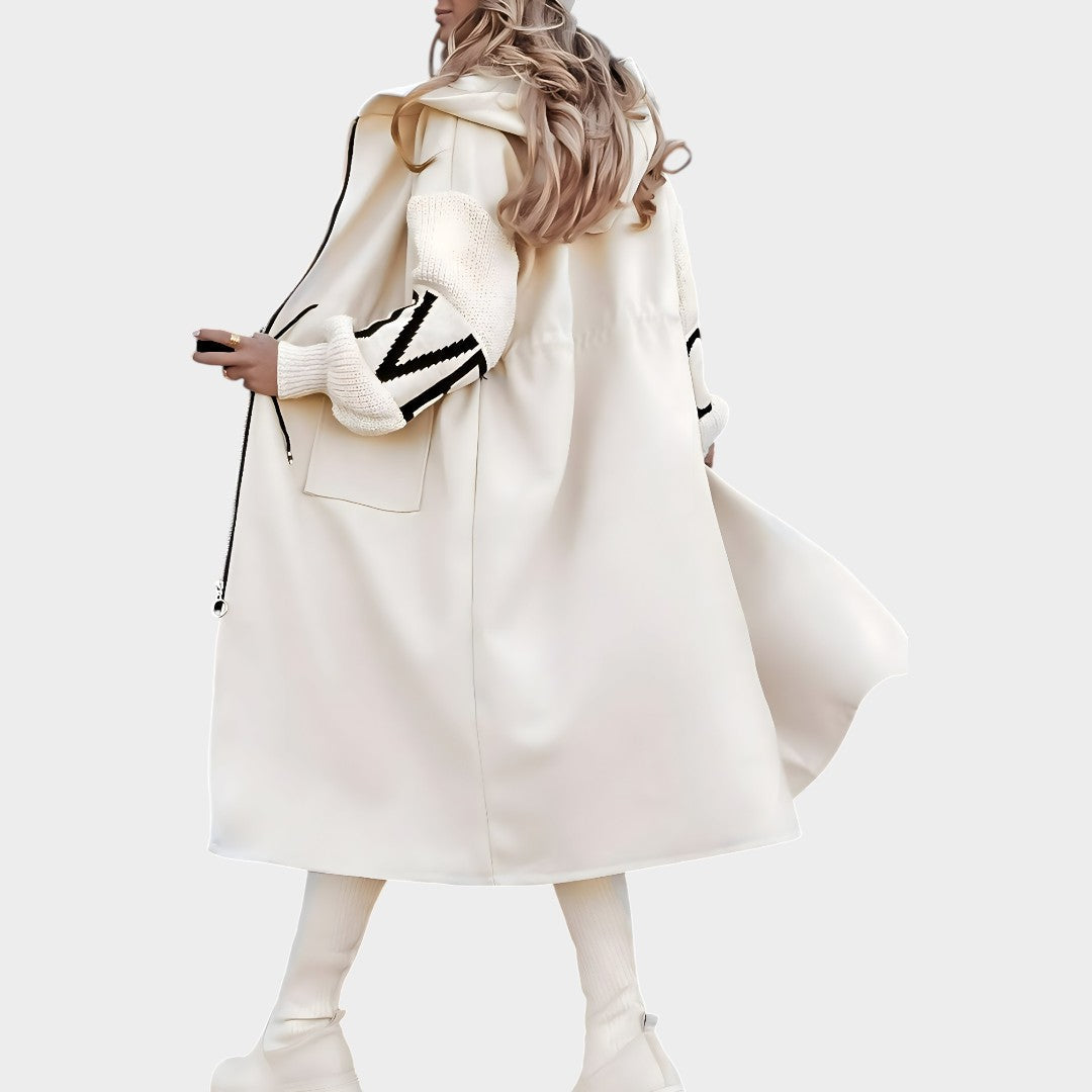 El Rosana™ | Elegantiškas paltas-kardiganas su gobtuvu