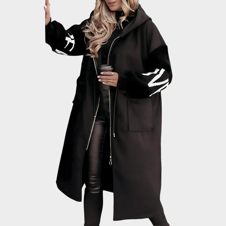 El Rosana™ | Elegantiška viršutinė striukė-kardiganas su gobtuvu