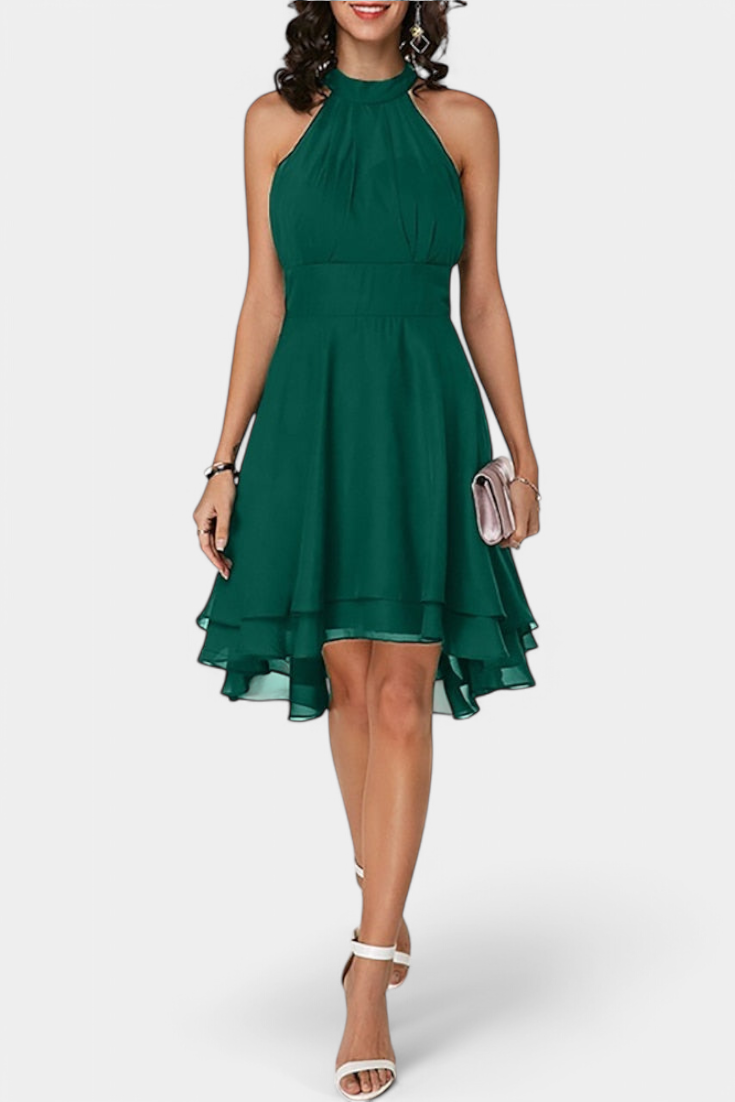 Anouk Suknelė su Volanais ir Prigludusia Siluetu