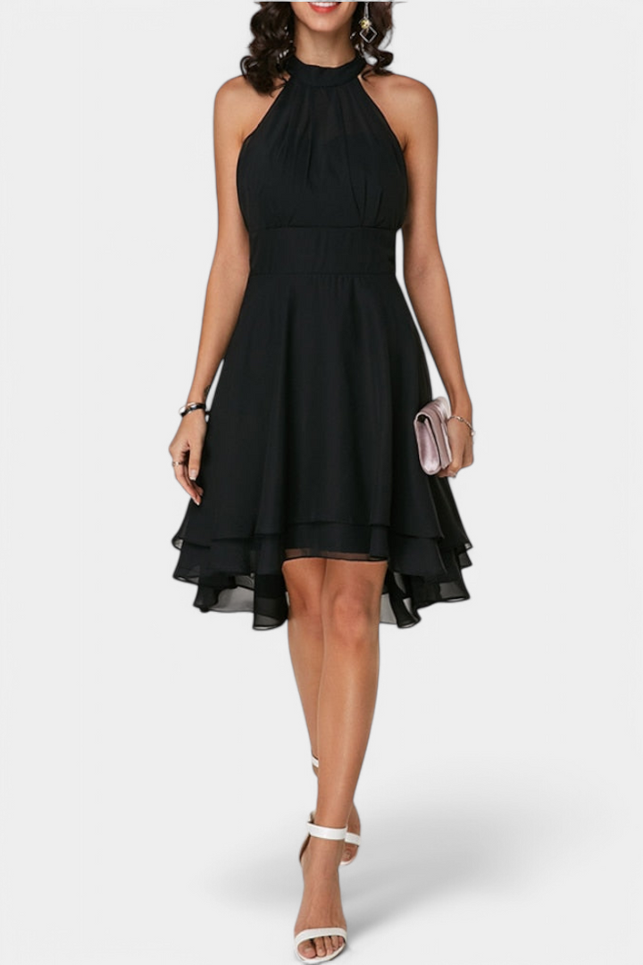 Anouk Suknelė su Volanais ir Prigludusia Siluetu