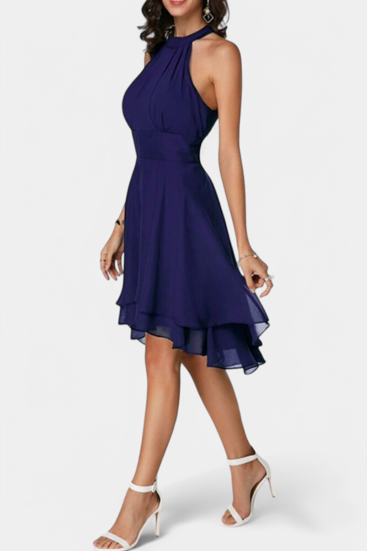 Anouk Suknelė su Volanais ir Prigludusia Siluetu