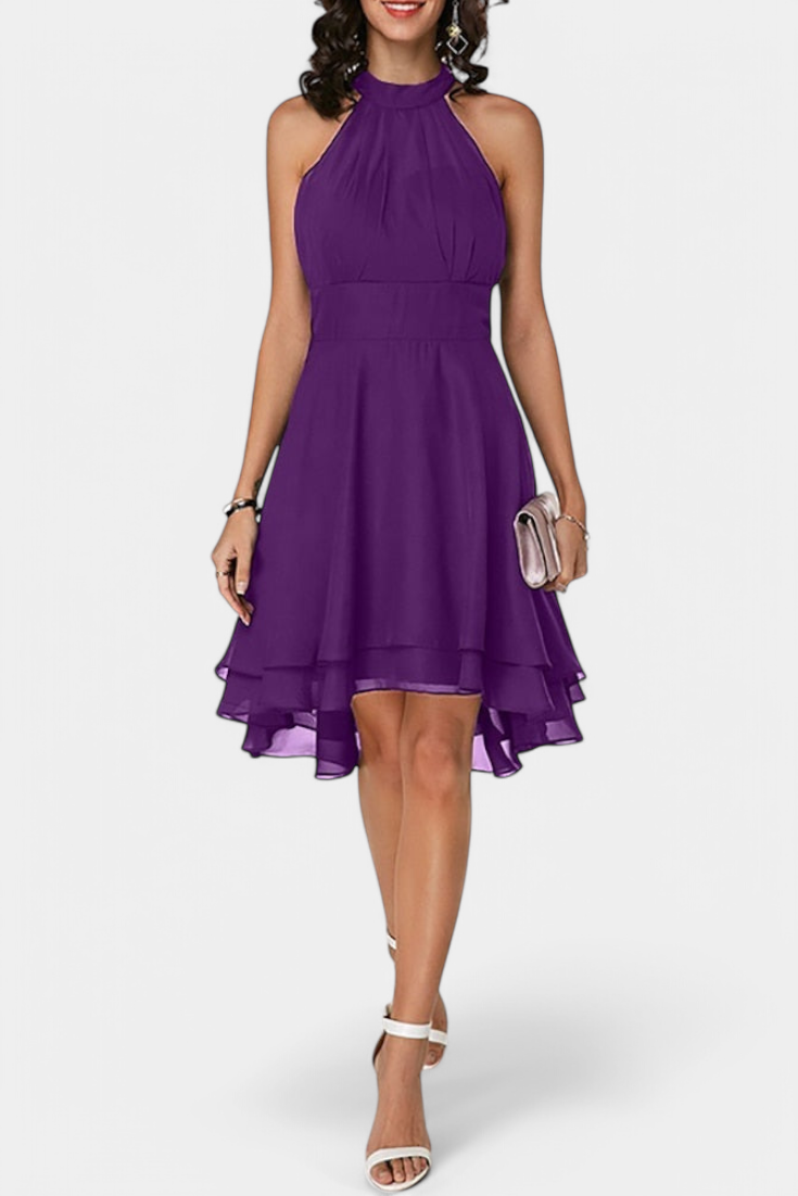 Anouk Suknelė su Volanais ir Prigludusia Siluetu