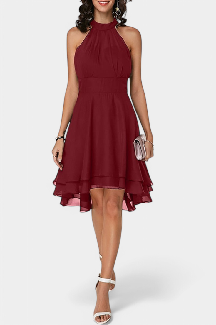 Anouk Suknelė su Volanais ir Prigludusia Siluetu