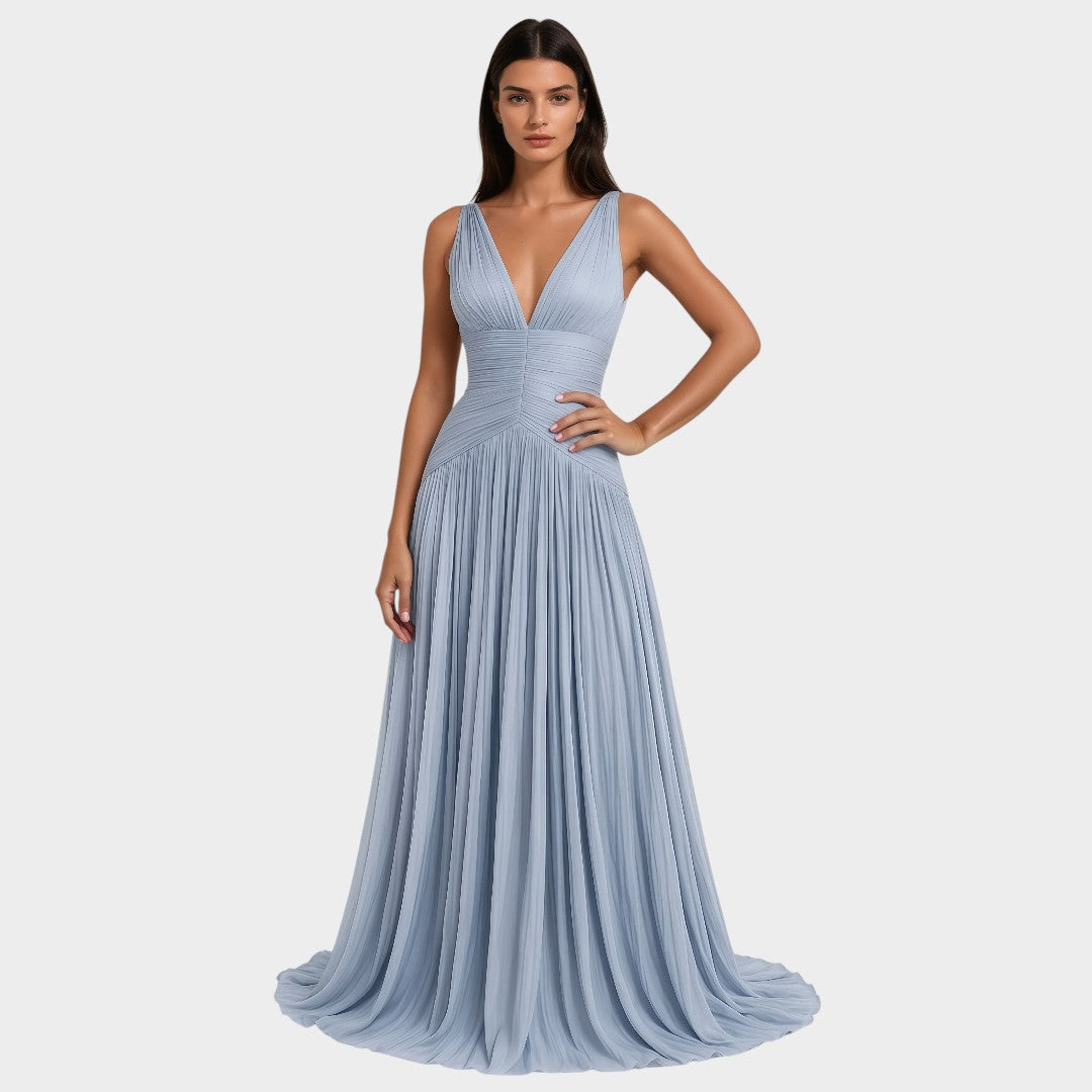 Terebentin™ | Šviesiai Mėlyna Šalies Suknelė