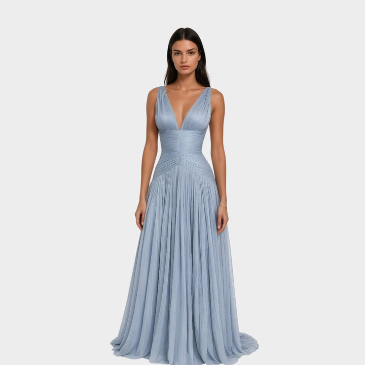 Terebentin™ | Šviesiai Mėlyna Šalies Suknelė