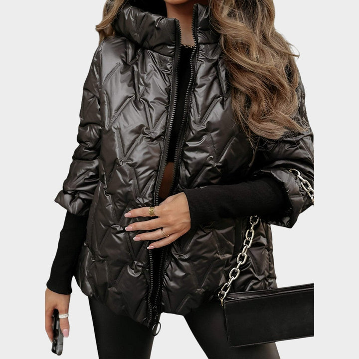 Christina™ | Casaco estilo patchwork com capuz