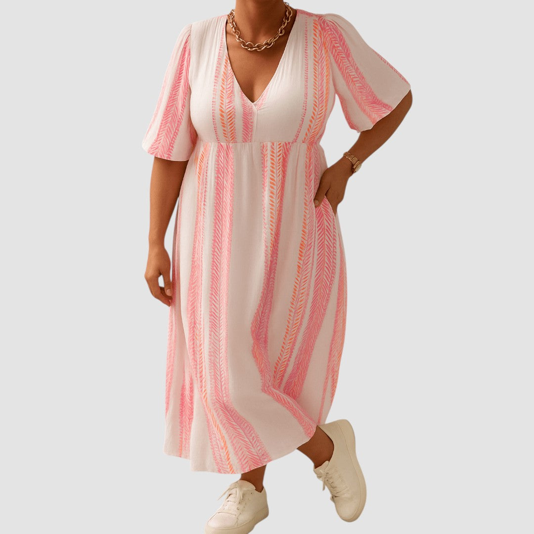 Anna™ | Lengva vasarinė suknelė iš lino