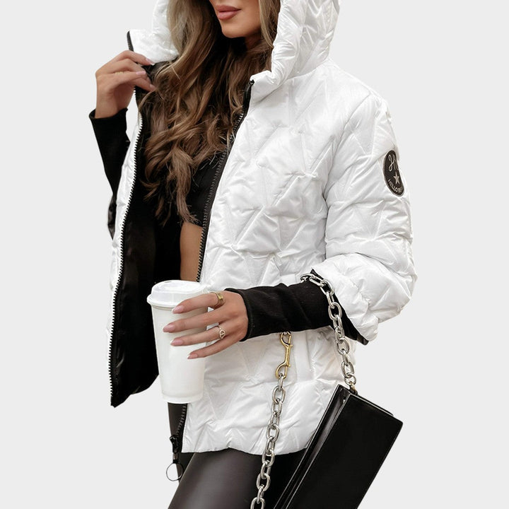 Christina™ | Casaco estilo patchwork com capuz