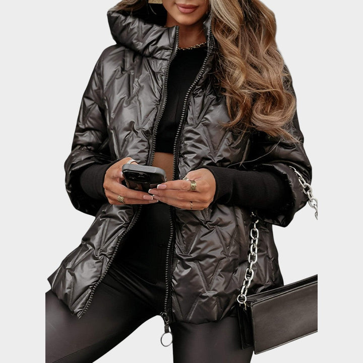 Christina™ | Casaco estilo patchwork com capuz