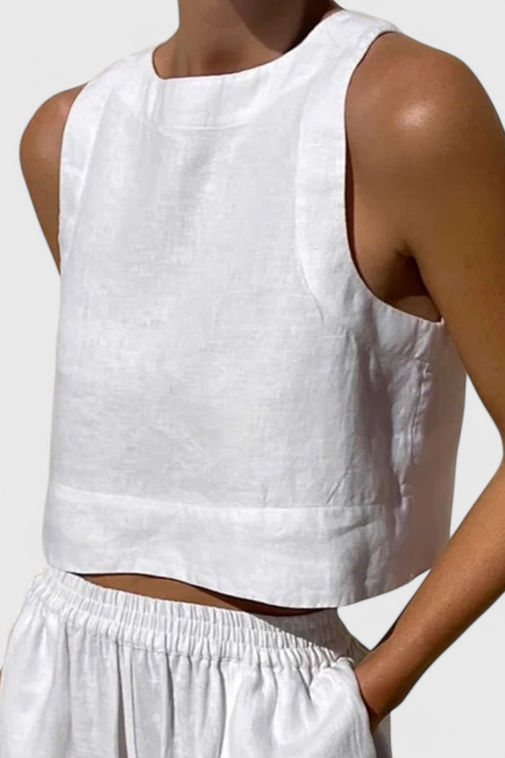 Conjunto Avelina Minimalista em Algodão e Linho Leves