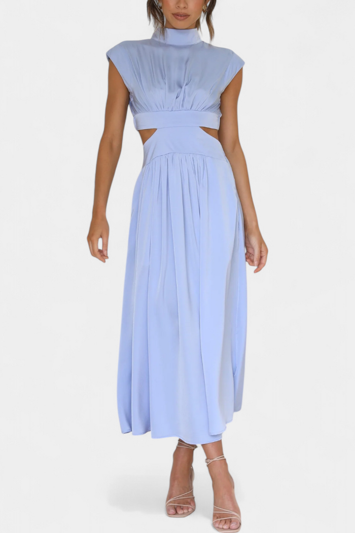 Jocelyn Garais Minimalistinis Kompleksas su Aukštu Iškirpimu ir Šoniniais Atvėrimais