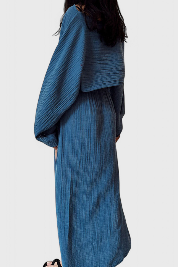 Martha Dviejų Dalių Komplektas su Aukštu Iškirpimu