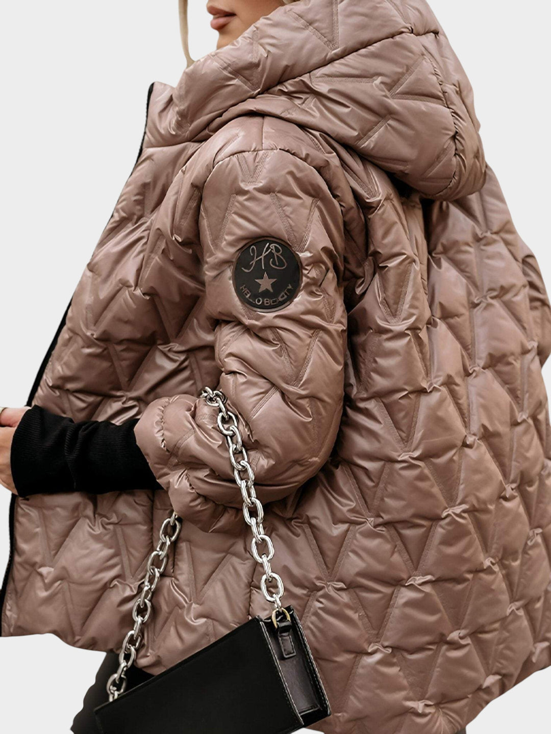 Christina™ | Casaco estilo patchwork com capuz