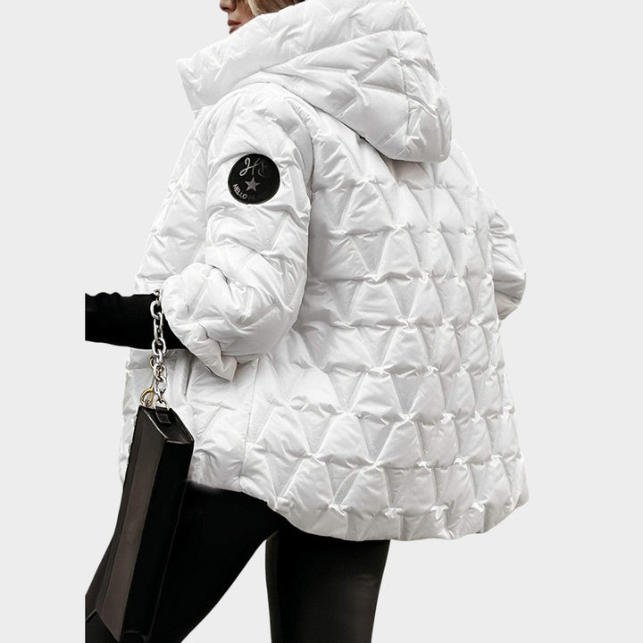 Christina™ | Casaco estilo patchwork com capuz