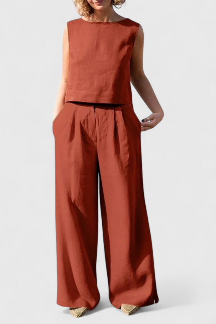 Yvanne Vintage Komplektas be Rankovių Vasarai