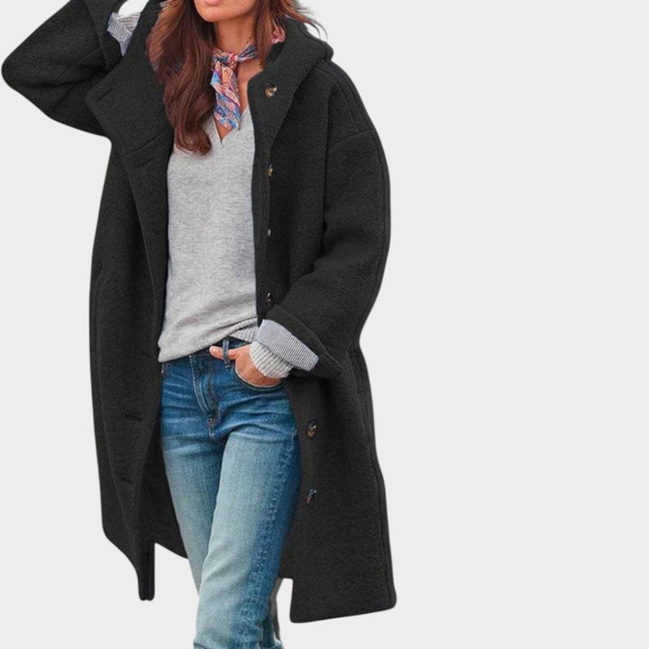 Penélope™ | Elegantiškas Žiemos Paltas su Gobtuvu