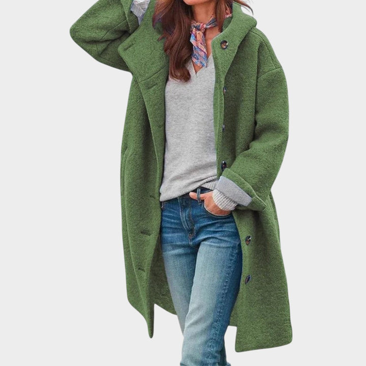 Penélope™ | Elegantiškas Žiemos Paltas su Gobtuvu