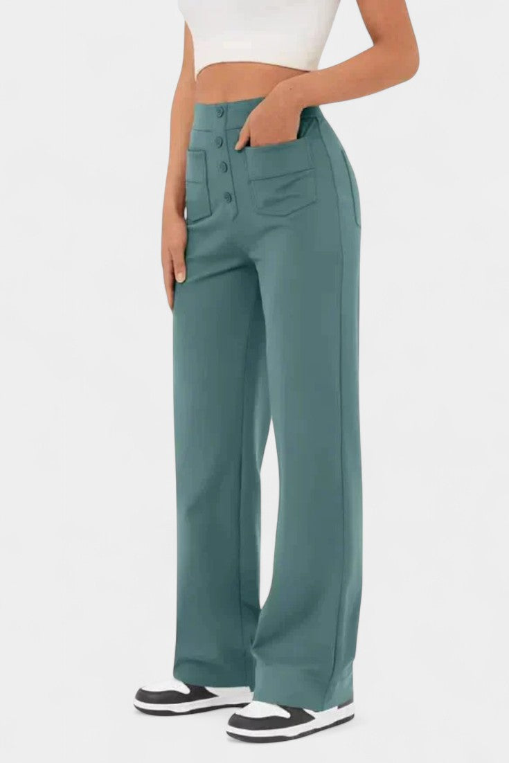 Nova Aukštos Juosmens ir Lankstūs Kelnės