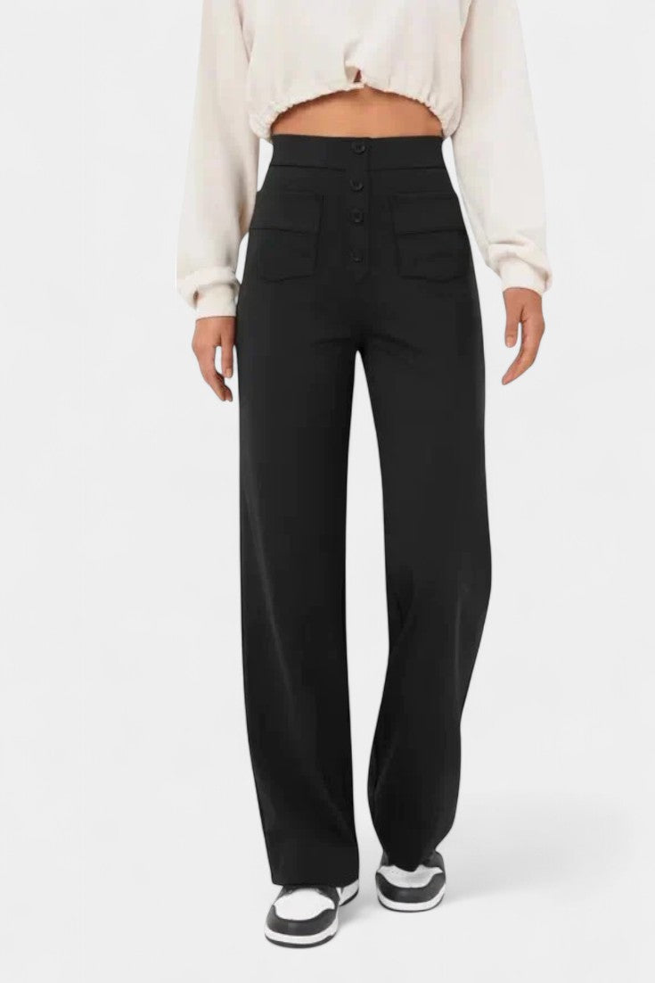 Nova Aukštos Juosmens ir Lankstūs Kelnės