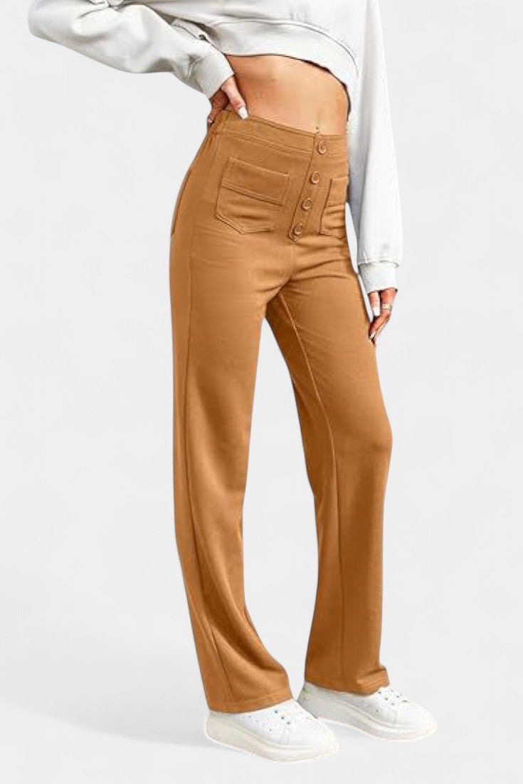 Nova Aukštos Juosmens ir Lankstūs Kelnės